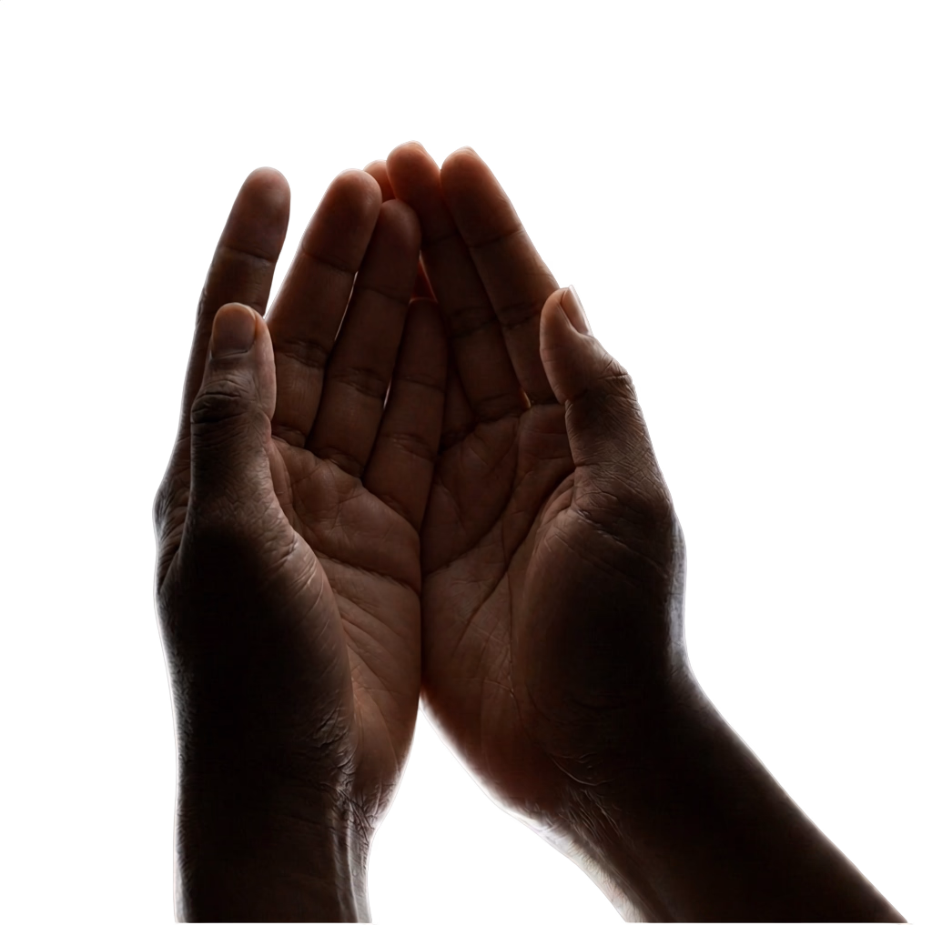 A pair of cupped hands